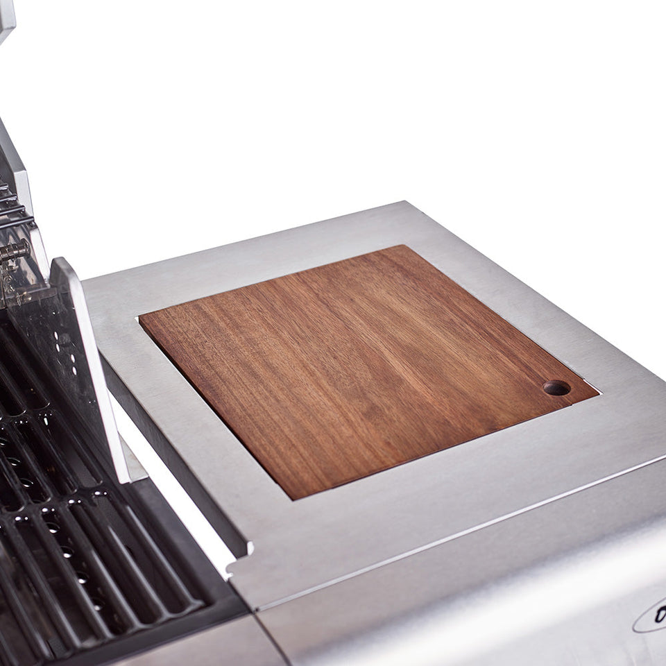 Jupiter 4 Burner Hybrid with Chopping Board – Stainless Steel